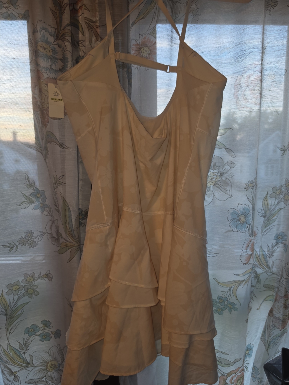 Strappy Floral Cream Jumpsuit - Picture 5 of 5